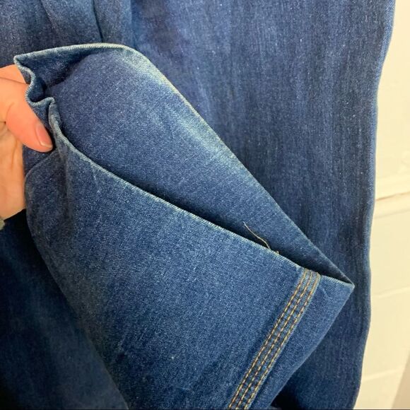 RARE Vintage 1970's Levi's Fashion Orange Tag Wide Leg Ultra Hi Rise Jeans - Picture 8 of 11